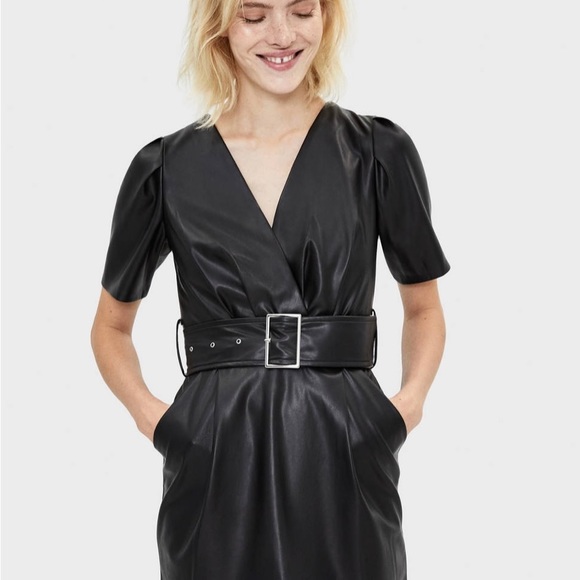 Bershka | Dresses | Bershka Faux Leather Dress | Poshmark Bershka | Dresses | Bershka Faux Leather Dress | Poshmark